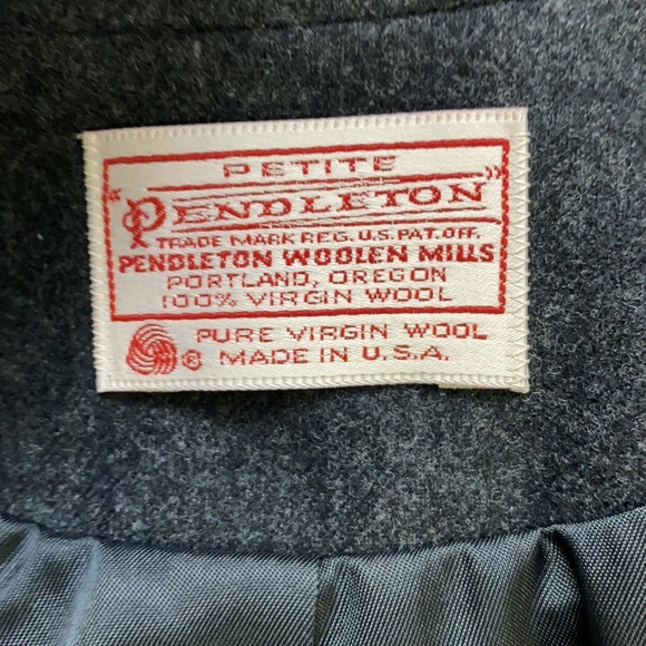 Pendleton Virgin Wool Charcoal Gray Jacket - Picture 5 of 5